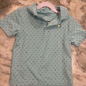 3T Masters Light Blue Kids Polo with Logo Pattern